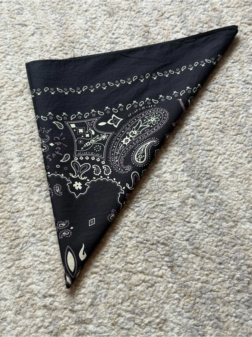 Travis Scott x Jordan Cactus Jack Flight Bandana Black Paisley 23.5”